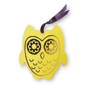 Zakładka do książek ze wstążką - Sowa żółta. Wydawca: Moses. Multiszop.pl Opakowanie Zakładka do książek ze wstążką - Sowa żółta