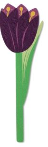 Opakowanie Zakładka do książki kwiaty - Fioletowy tulipan