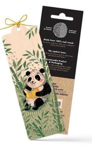 Opakowanie Zakładka drewniana Panda i książka