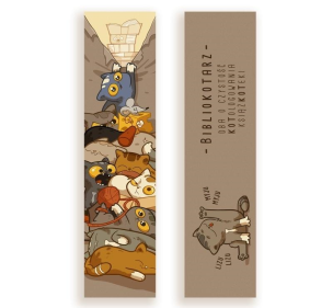 Zakładka kartonowa - Bibliokotarz. Wydawca: Molom. Multiszop.pl Opakowanie Zakładka kartonowa - Bibliokotarz