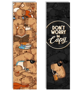 Zakładka kartonowa - Don`t worry be Capy. Wydawca: Molom. Multiszop.pl Opakowanie Zakładka kartonowa - Don`t worry be Capy