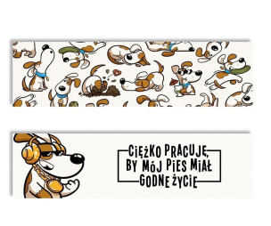 Zakładka kartonowa - Godne życie - Pies. Wydawca: Molom. Multiszop.pl Opakowanie Zakładka kartonowa - Godne życie - Pies