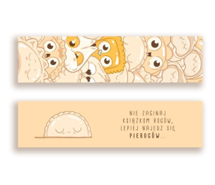 Zakładka kartonowa - Pierogi to życie. Wydawca: Molom. Multiszop.pl Opakowanie Zakładka kartonowa - Pierogi to życie