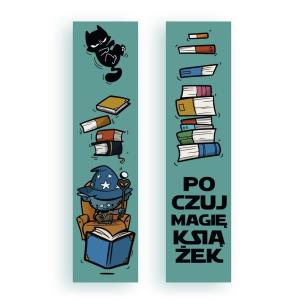 Zakładka kartonowa - Poczuj magię książek. Wydawca: Molom. Multiszop.pl Opakowanie Zakładka kartonowa - Poczuj magię książek