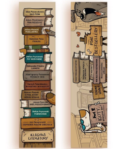 Zakładka kartonowa - Psie bestsellery. Wydawca: Molom. Multiszop.pl Opakowanie Zakładka kartonowa - Psie bestsellery