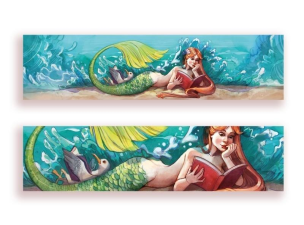 Opakowanie Zakładka kartonowa - Syrena czytelniczka