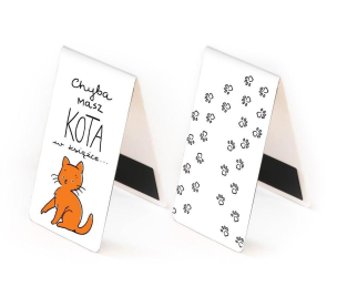 Zakładka magnetyczna - Masz kota w książce. Wydawca: Molom. Multiszop.pl Opakowanie Zakładka magnetyczna - Masz kota w książce