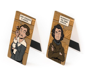 Zakładka magnetyczna - Mickiewicz vs Słowacki. Wydawca: Molom. Multiszop.pl Opakowanie Zakładka magnetyczna - Mickiewicz vs Słowacki