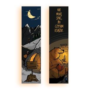 Zakładka - Nie mogę spać, bo czytam książki. Wydawca: Molom. Multiszop.pl Opakowanie Zakładka - Nie mogę spać, bo czytam książki