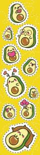 Opakowanie Zakładka tradycyjna twarda Avocado kawai
