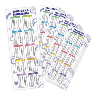 Opakowanie Zakładki do książek - Tabliczka mnożenia (25szt)