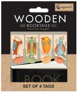 Opakowanie Zakładki drewniane do książki Ptaszki