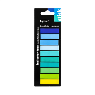 Opakowanie Zakładki indeksujące proste 10 kolorów GRAND