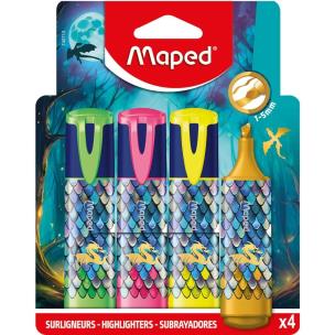 Zdjęcie produktu Zakreślacz Dragon Fluo 4kol MAPED