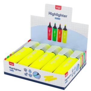 Opakowanie Zakreślacz Flash żółty (10szt) EASY