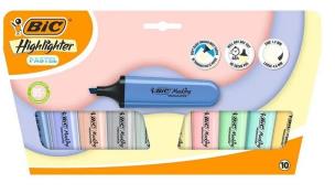 Opakowanie Zakreślacz Flat Pastel mix 10szt BIC