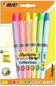 Opakowanie Zakreślacz Grip Pastel mix 12szt BIC