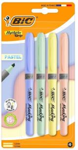 Opakowanie Zakreślacz Grip Pastel mix 4szt BIC
