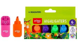 Opakowanie Zakreślacz mini 6 kolorów EASY