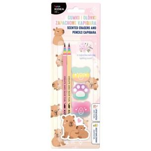 Opakowanie Zapachowe gumki i ołówki Kapibara KIDEA