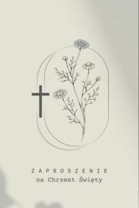 Opakowanie Zaproszenie Chrzciny (5szt)