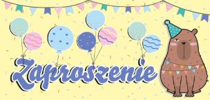 Opakowanie Zaproszenie - Kapibara (5szt)