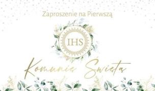 Opakowanie Zaproszenie Komunia (10szt)