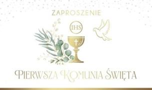 Opakowanie Zaproszenie Komunia (10szt)