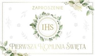 Opakowanie Zaproszenie Komunia (10szt)
