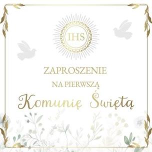 Opakowanie Zaproszenie Komunia (10szt)