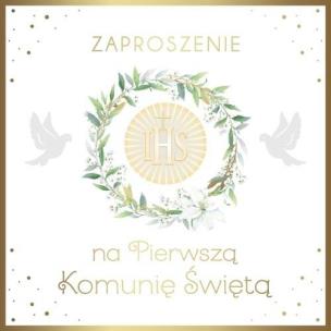 Opakowanie Zaproszenie Komunia (10szt)