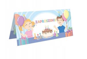 Opakowanie Zaproszenie na urodziny - Przyjęcie (10szt)