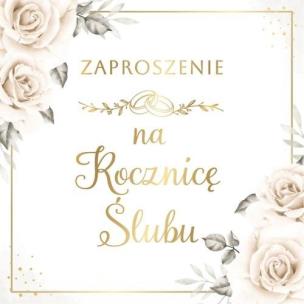 Opakowanie Zaproszenie Rocznica Ślubu (10szt)