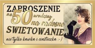 Opakowanie Zaproszenie Urodziny Z61