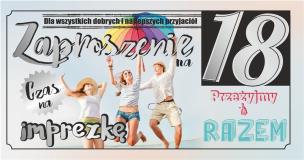 Opakowanie Zaproszenie Urodziny Z97