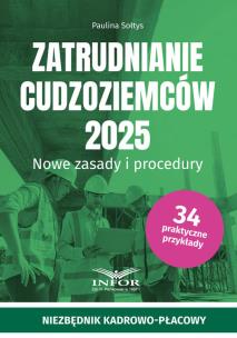 Okładka książki Zatrudnianie cudzoziemców 2025