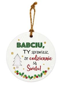 Opakowanie Zawieszka ceramiczna Boże Narodzenie