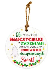 Opakowanie Zawieszka ceramiczna Boże Narodzenie
