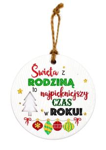 Opakowanie Zawieszka ceramiczna Boże Narodzenie