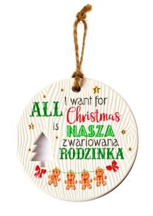 Opakowanie Zawieszka ceramiczna Boże Narodzenie