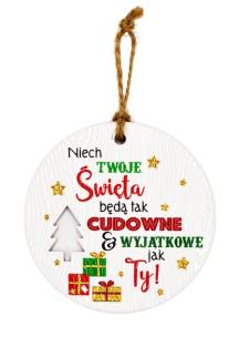 Opakowanie Zawieszka ceramiczna Boże Narodzenie