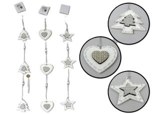 Opakowanie Zawieszka choinkowa drewniana MIX