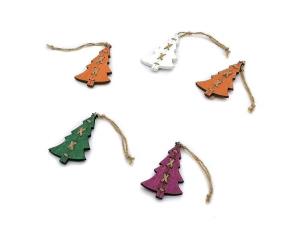 Opakowanie Zawieszka drewniana choinka 5szt