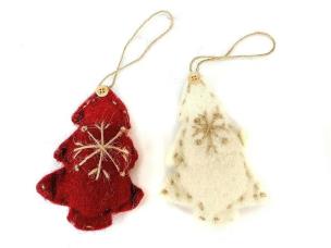 Opakowanie Zawieszka materiałaowa Choinka MIX