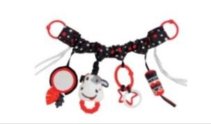 Opakowanie Zawieszka na wózek kontrastowa krowa