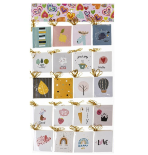 Opakowanie Zawieszka Napisy 20szt ROZETTE