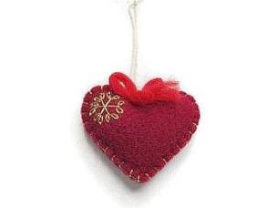 Opakowanie Zawieszka pluszowa serce