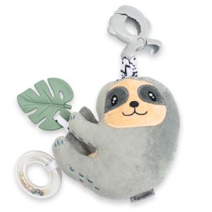 Zawieszka pluszowa z pozytywką i klipsem. Wydawca: Baby Mix. Multiszop.pl Opakowanie Zawieszka pluszowa z pozytywką i klipsem