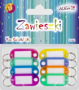 Opakowanie Zawieszki do kluczy 5x2cm 8szt