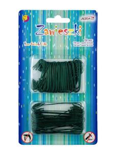 Opakowanie Zawieszki metalowe zielone w kształcie C 150szt